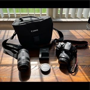 Canon EOS Rebel T6 Bundle with double zoom kit